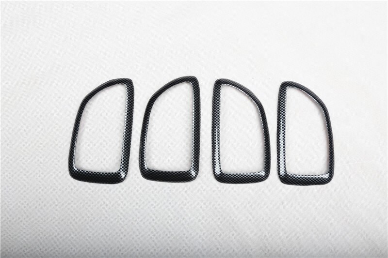 Lsrtw2017, fibra de carbono Abs, Panel de engranajes para coche, elevador de ventana, marco de ventilación para Hyundai Tucson 2006 2007: door handle frame