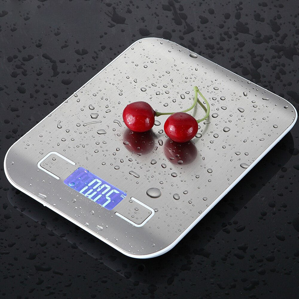 10/5Kg Household LCD Digital Grams Scales Kitchen Weight Scale Electronic Food Scales Stainless Weight Balance Measuring Tools