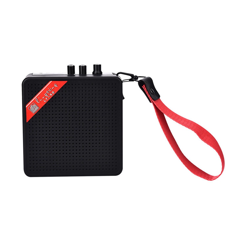 Mini 5W 9V Battery Powered Amp Home Audio Amplifier Speaker for Acoustic/ Electric Guitar Ukulele High-Sensitivity Speaker: Default Title