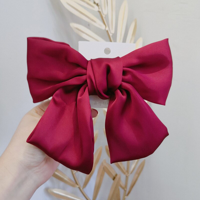 MeiLD Red Big Bow Hairwear retro della testa Lolita accessori per capelli primavera fermaglio per capelli corda fascia per capelli giapponese copricapo Clip marea: f912hong