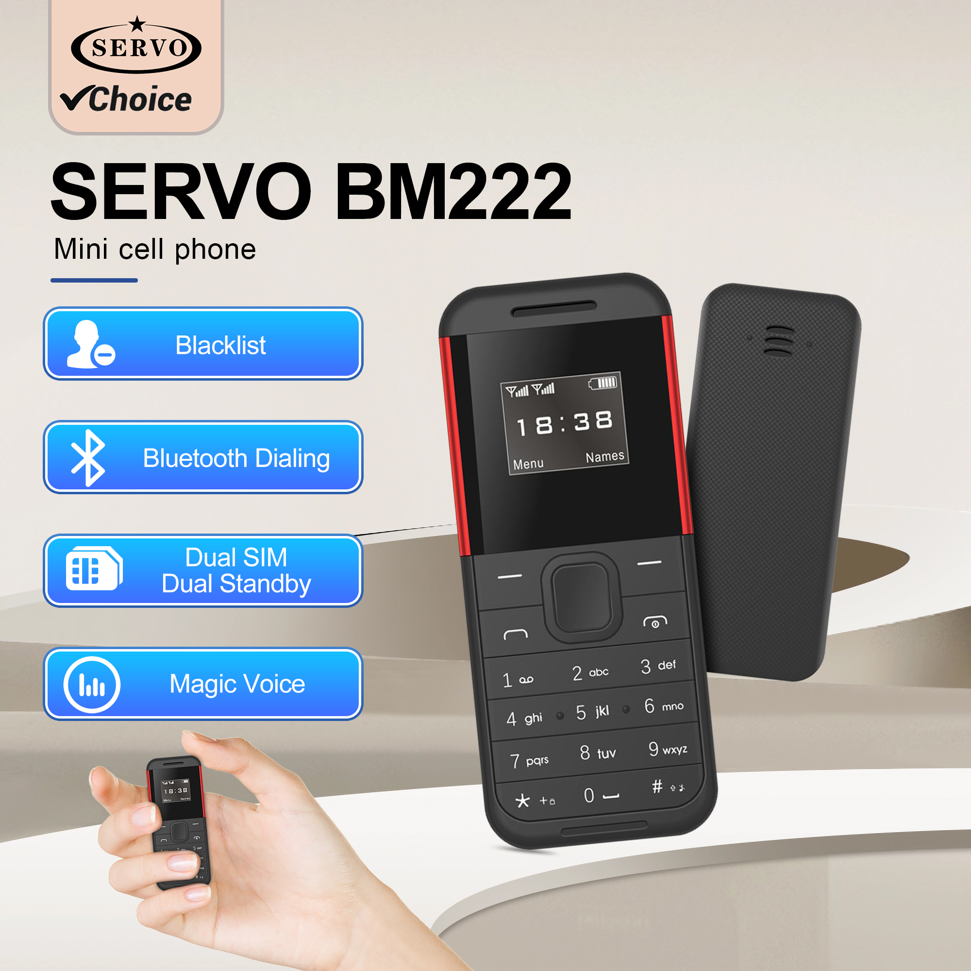 Niedriger Preis 2G Mini Handy 2 SIM Karten Bluetooth Zifferblatt Magic Voice Auto Anruf Recorder Musik Spielen kleine Taste Handy