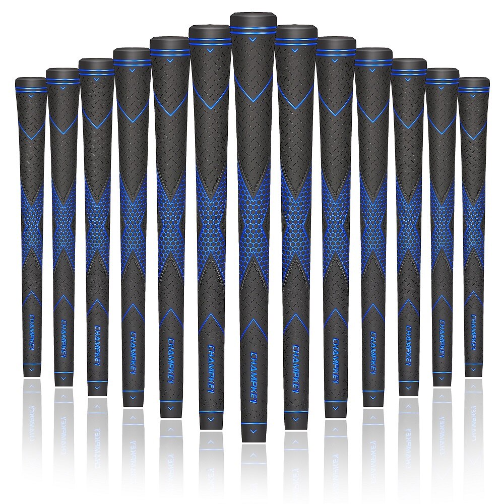 Champkey Traction-X Rubber Golf Grips 8PCS/Set Standard Color Mixed Golf Club Grips