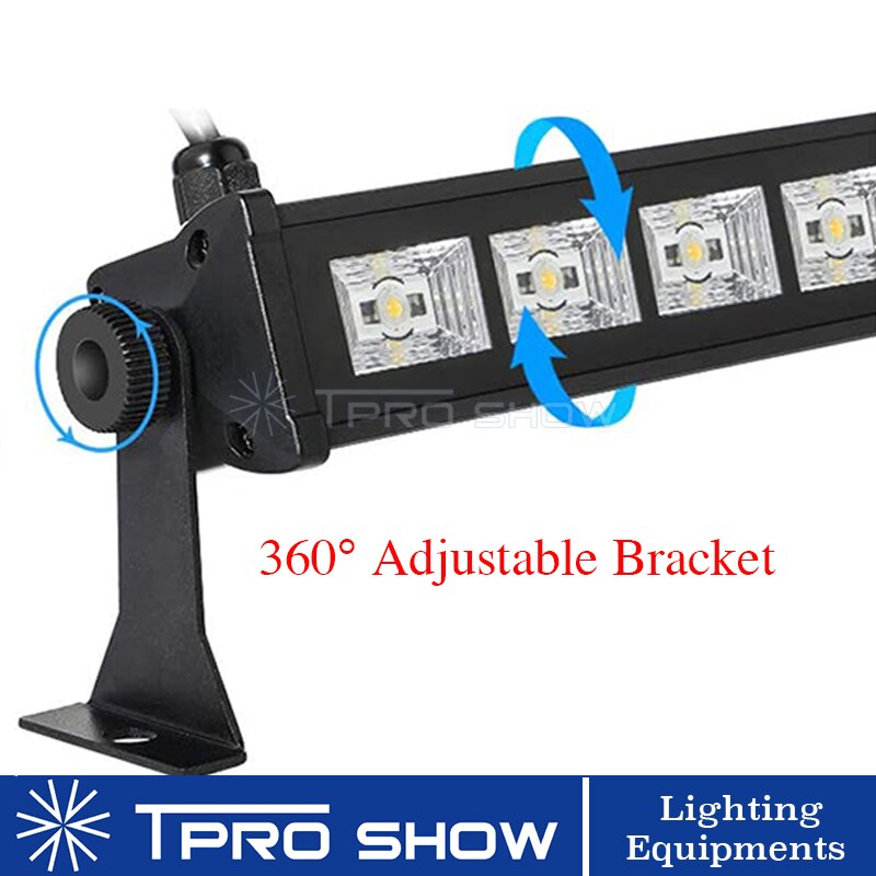 Barra de luz LED negra lineal de 27W, barra de luz UV de 9x3W para pared, luz negra de discoteca que brilla en la oscuridad para Club DE DJ, en casa