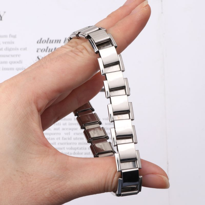 Rustfrit stål elastisk stretch kæde link armbånd a... – Grandado