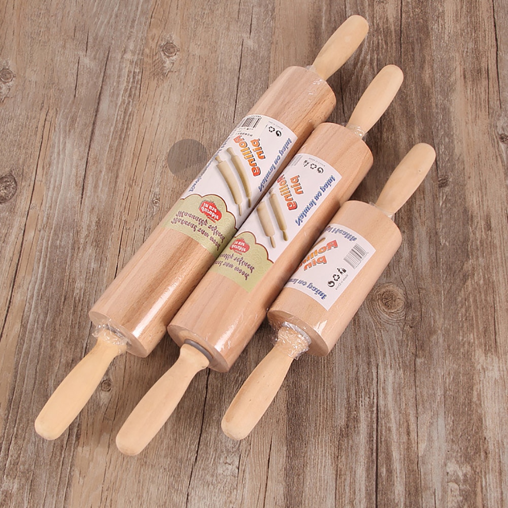 Holz Nicht-Stick Rollen Teig Pastry Pizza Werkzeuge Pasta Cracker Breite Nudeln Backen Backen Rösten Rolling Pin Kleine Gadget
