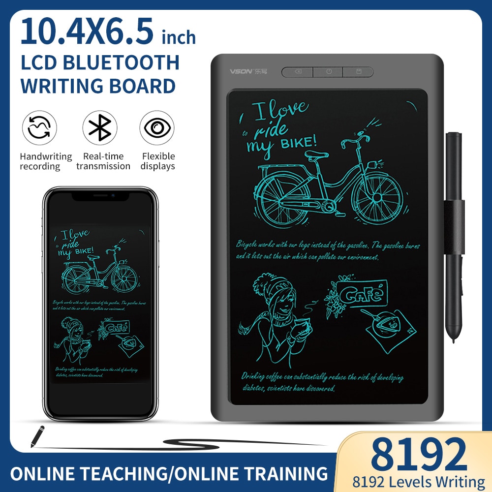 10.4*6.5 Inch Grafische Tekening Digitale Tablet Met Batterij-Gratis Pen 8192 Niveaus Schrijfbord Voor Tekening Game osu Op