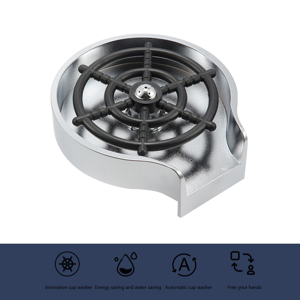 Automatic Cup Washer Faucet Glass Rinser for Kitchen Sink Glass Rinser Cleaning Sink Accessories Glass Washing Machine
