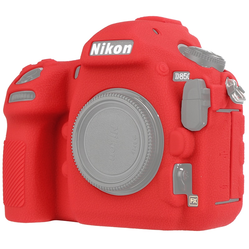 Para Nikon D850 funda de silicona para cámara Nikon D850 cubierta protectora de cámara textura Litchi antideslizante