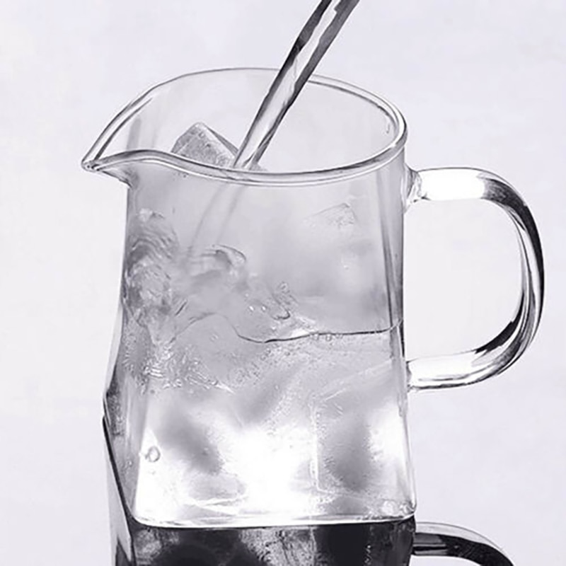 350ml 550ml Glass Square Teapot High Temperature Resistant Loose Leaf Flower Tea Coffee Pot Stainless Steel Infuser Filter