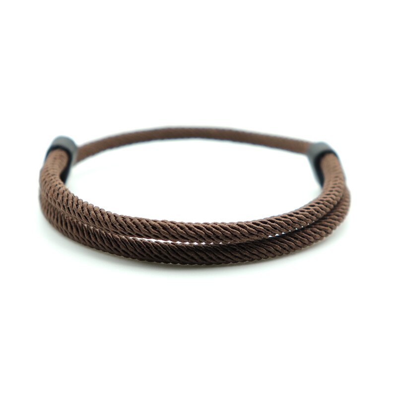 Minimalist Handmade 4mm Milan Rope Bracelet Charms Resizable Red Braclet For Men Women BFF Lucky Armband Jewelry: Brown