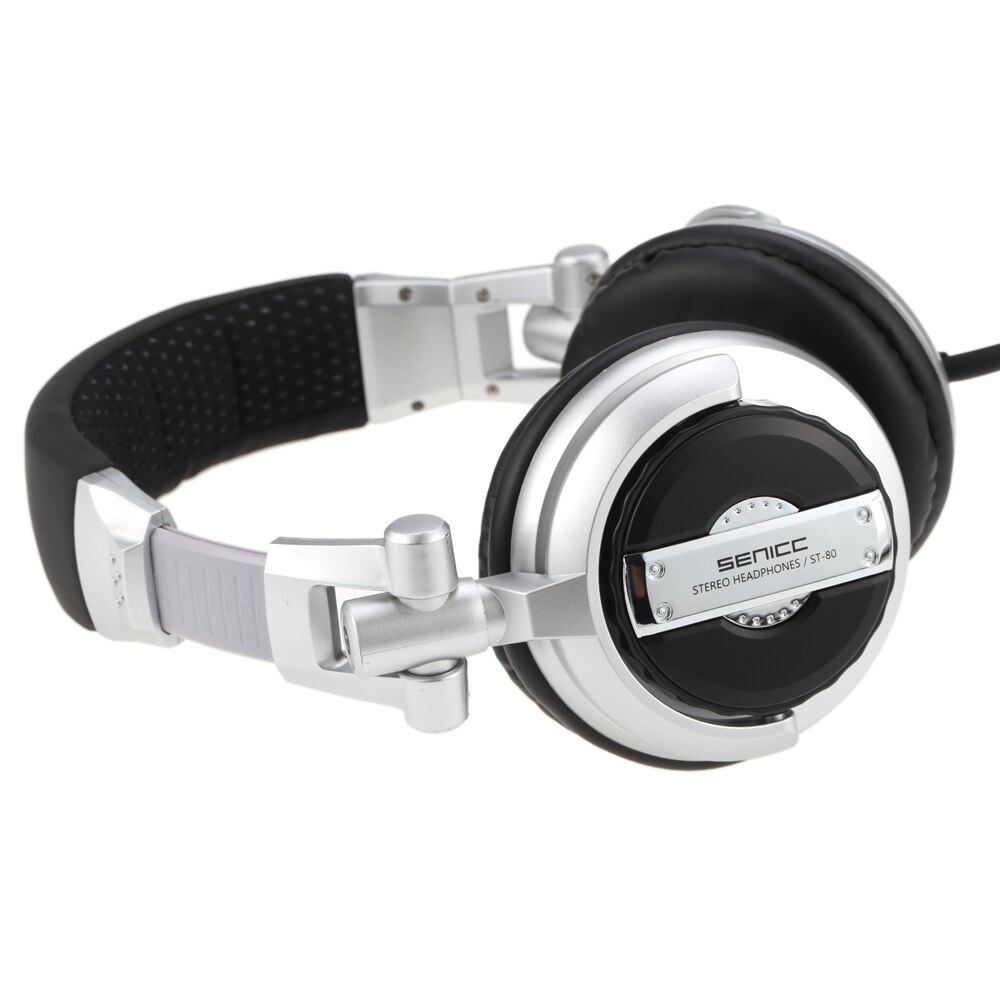 Senicc ST-80 Professionele Dj Studio Monitor Hoofdtelefoon Stereo Draagbare Headset Met 3.5 Mm 6.3 Mm Jack 50 Mm Dirver Uitgebreide koord