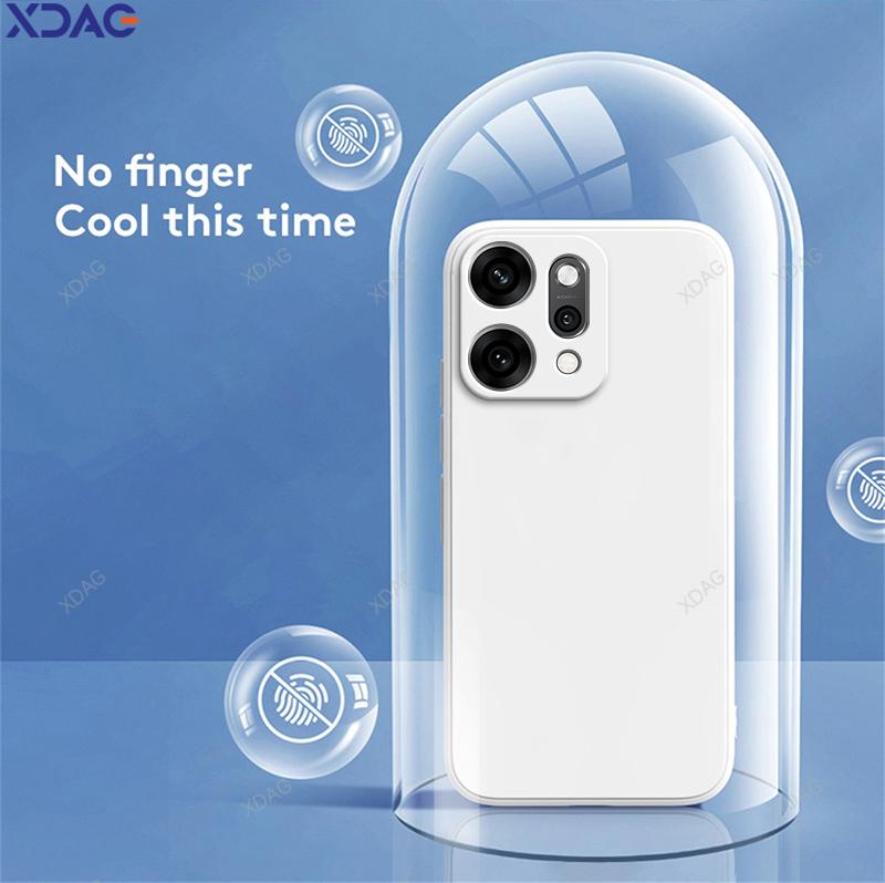 Funda de teléfono Original para OPPO Reno14 Reno 14 Pro 14Pro 5G Funda de con borde recto de silicona líquida suave y Simple