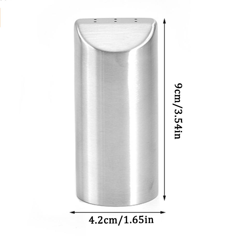 Pepper Shaker Stainless Steel Spice Jar Seasoning Tool Multipurpose Kitchen Gadget for Dredge Salt Sugar Spice