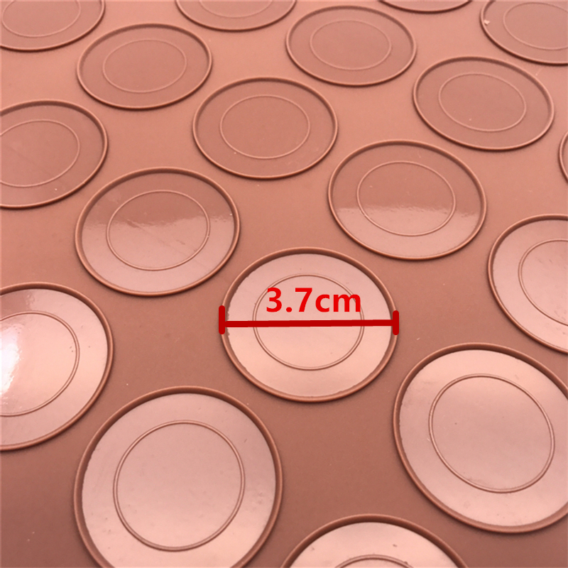 Aomily 29*26cm Macaron 30 Circles Silicone Dough Mat Bakeware Pastry Oven Pasta Tool Baking Sheet Tray Liner Mat Cake Pad