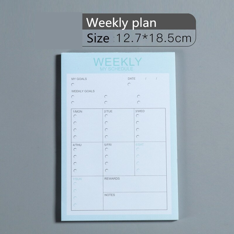 Planner notesbog kontorartikler skole papirvarer dagligt ugentligt månedligt dagsorden planlægning tidsstyring bog papirvarer: 01