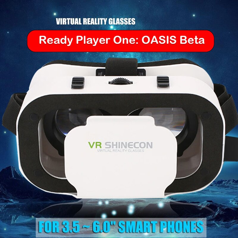 VR Bril Virtual Reality Ondersteuning 1080P Mini 3D Bril Thuis Privatetheater 4.7-6.0 Inch Smart Phone VR Case Game