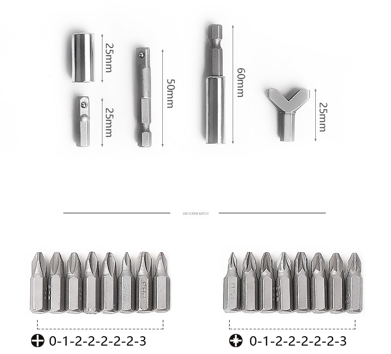 100pcs Screwdriver Security Bit Set Torx Tamper Screws Hex Key Phillips Slotted Tri-Wing Car Repair Screwdriver Hand Tool Kit