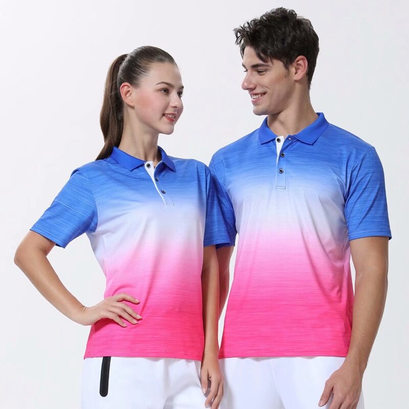 Sport Shirt Badminton Shirts Men Tennis Shirts Male Table Tennis Tshirt Quick Dry Fitness Sports Training Gym Tshirts