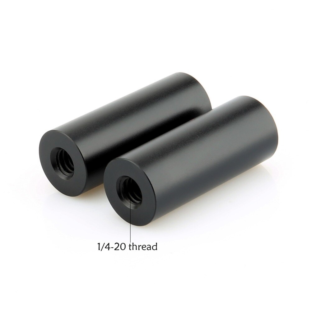 NICEYRIG 15mm Kamera Fotografie Studio Serie Schiene Aluminium Legierung Stange 1/4-20 M12 Weibliche Gewinde 3,8 cm (1,5 zoll) mit Schraube