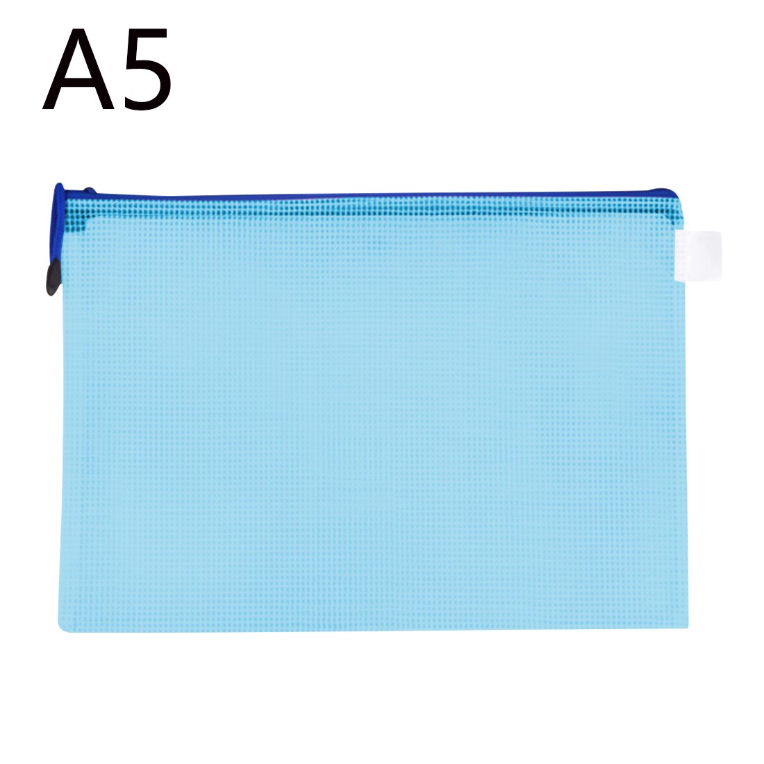 Waterproof Plastic Zipper Paper File Folder Book Pencil Pen Case Bag File document bag A4 Size for office student supplies: 8