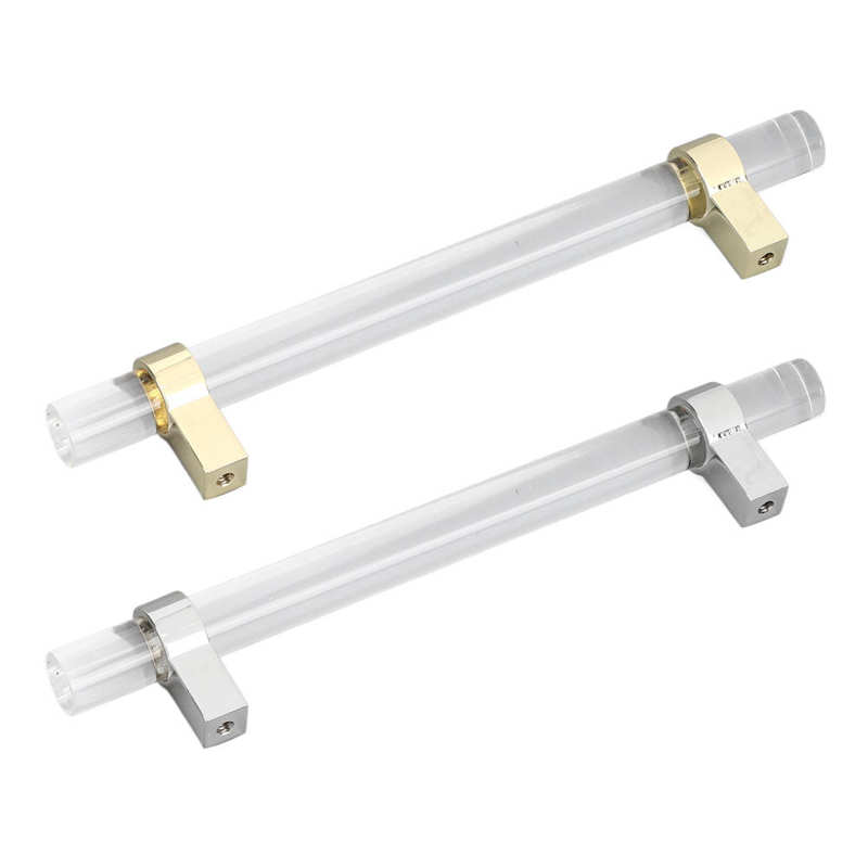 Drawer Pull Handle Modern Crystal Acrylic Handle Easy To Install for Closet for Bookcase