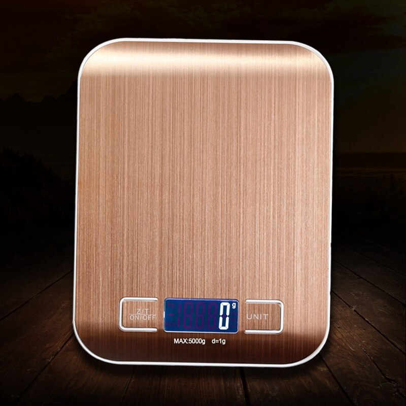 DCG Bilancia Da Cucina Digitale 5 Kg – LED, Ciotola In Acciaio Inox E Tara