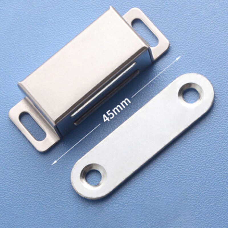 45mm Stainless Steel Door Catch, Heavy Duty Magnet Latch Cabinet Catches for Cabinets Shutter Closet Furniture Door