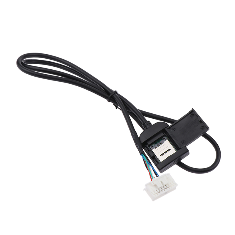 Adaptador de ranura para tarjeta Sim, 48,5 cm, 4G, 20 pines, para Radio Android, conector de Cable Gps Multimedia, accesorios para coche, pieza de repuesto de cables, 1 ud.