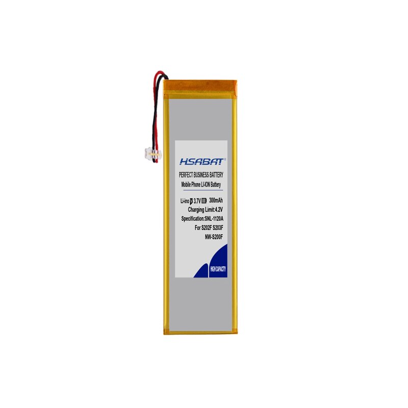 [ HSABAT ] 300mAh Replacement Battery for Sony Walkmen NW-S200F S202F S203F S204F S205F MP3