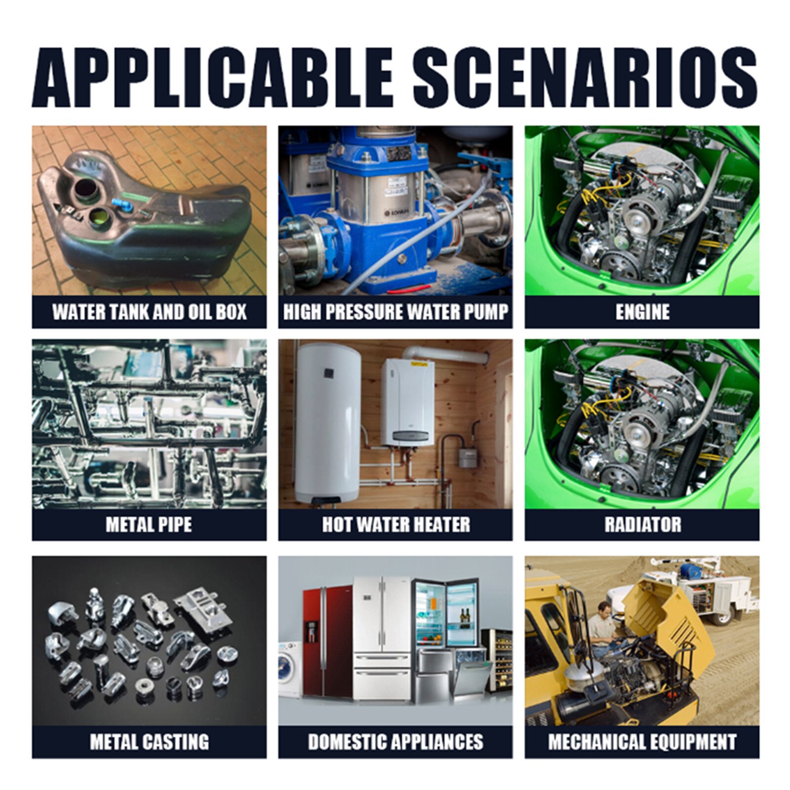 Metal Repairing Adhesive Magic Metal Mending Agent Industrial Heat Resistance Cold Weld Metal Repair Paste Resistant Glue