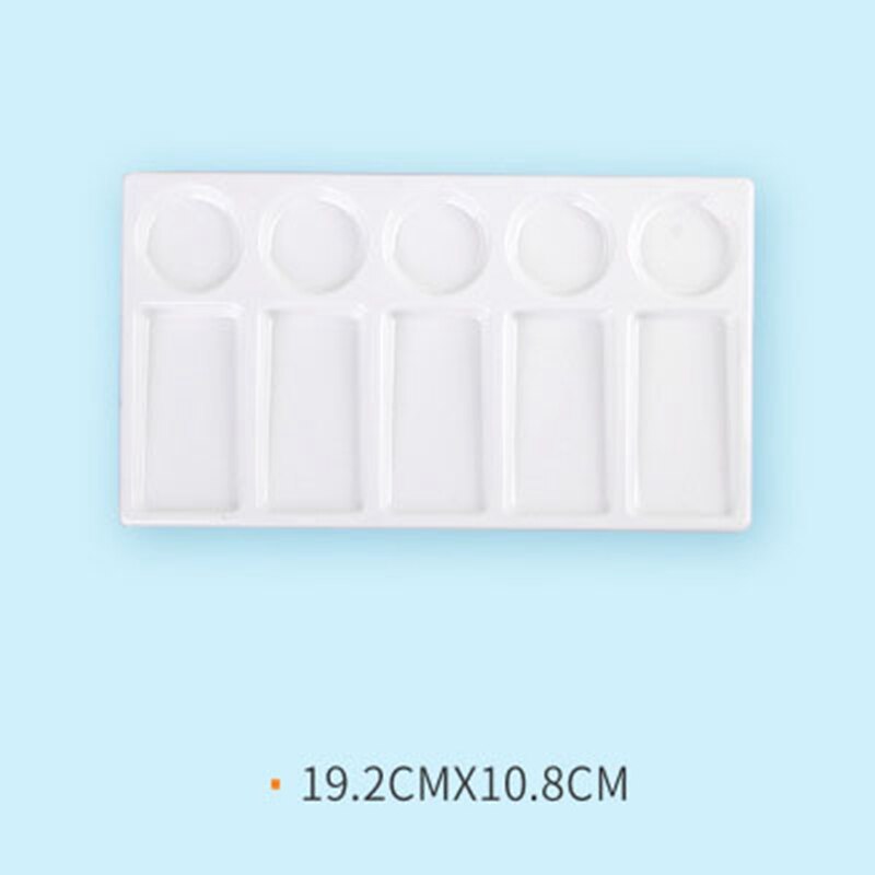 Imitation Ceramic Artist Watercolor Paint Palette For Oil Watercolour Empty Painting Pallet Drawing Art Supplies: Design 3 as picture