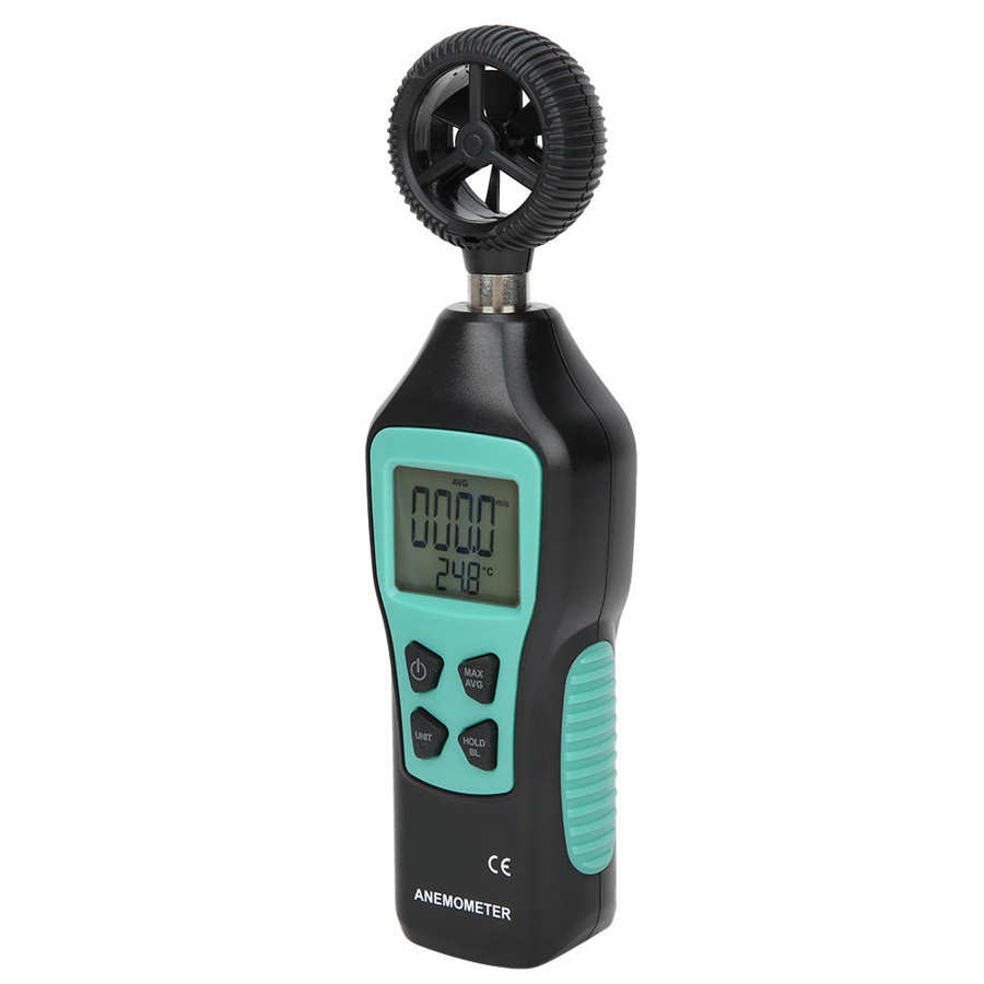 Air Flow Meter FY856 Digitale Anemometer Wind Meter 0.8 ~ 30.0 M/s Temperatuurmeter Handheld Tester Digitale Toerenteller