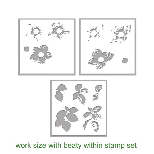 Ensemble De Tampons Et Matrices De Découpe En Silicone Pour