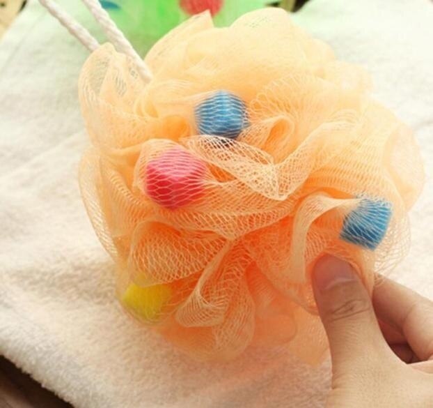 Esponjas de cepillo corporal, 1 Uds., cepillo de baño para espalda, frotamiento corporal, esponja para ducha, baño de flores, frotamiento corporal, color aleatorio