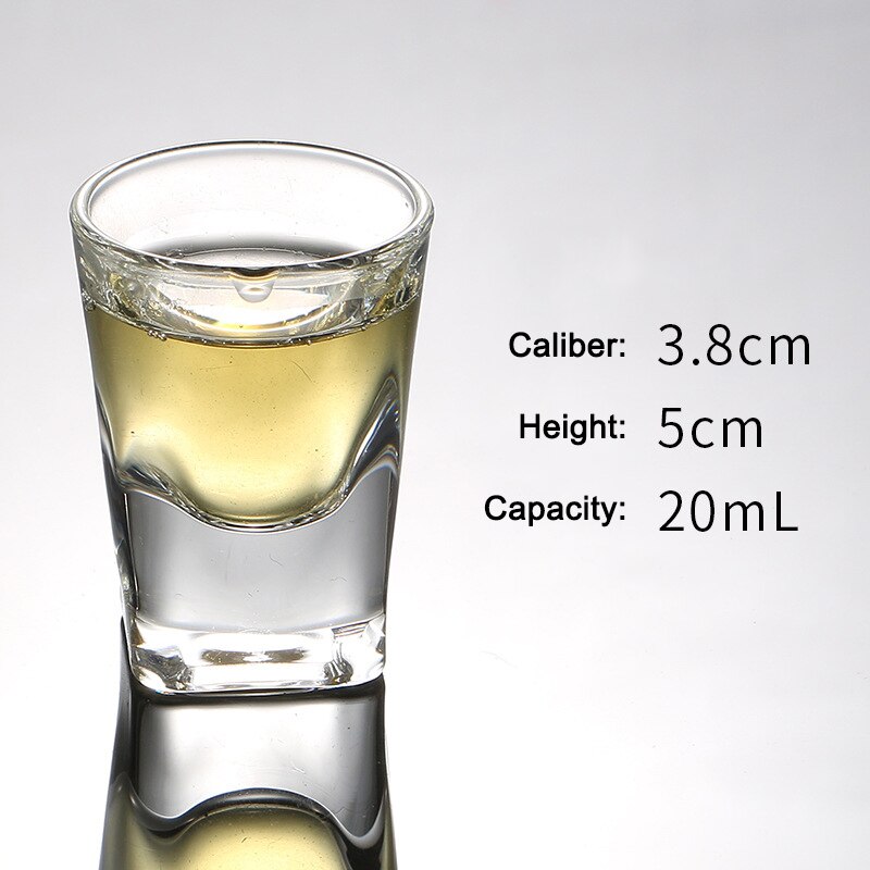 Heavy Base Shots Glass Chineses Style Drinking Tool Bar and Party Glass Tumblers UD88: The Small Square Cup