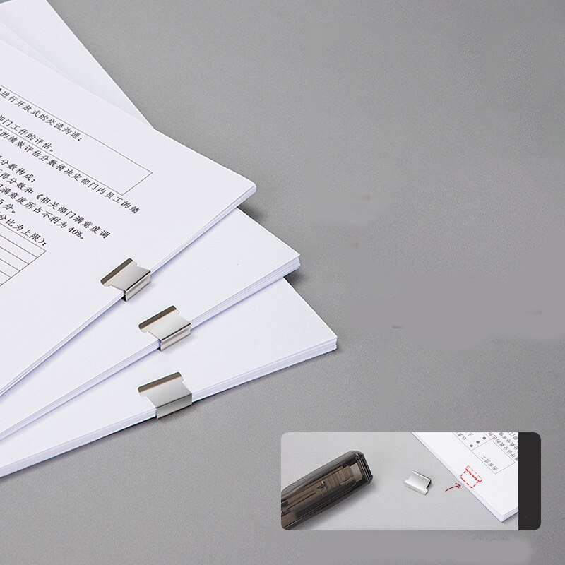 Portable Push Folder Office Stationery Auxiliary Folder Stapler
