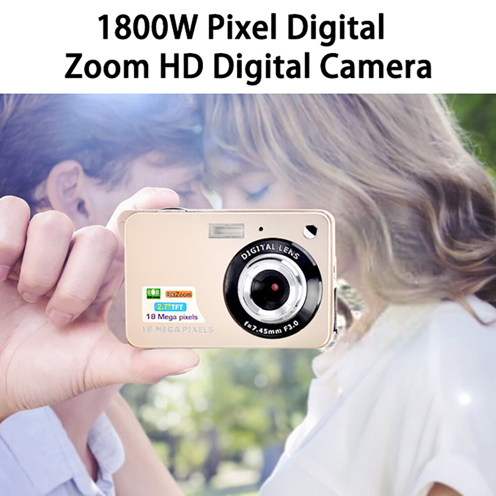 720p digitaalikameran selfie-kamera lasten kamera 2.7 tuuman mini 8x zoom tft lcd näyttö videokamera lapsille/aikuisille