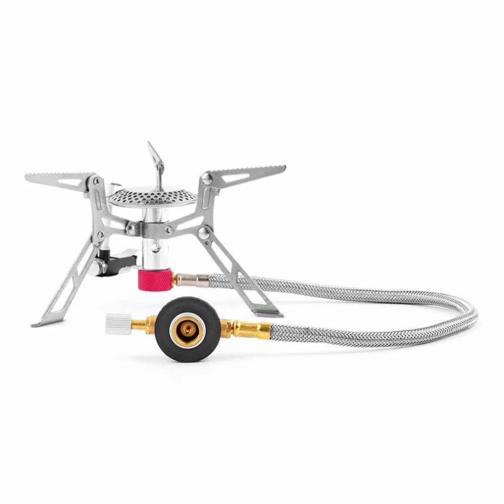 OUTAD Portable Outdoor Folding Gas Stove Camping Hiking Picnic Stove Camping Stove Split Burner Stainless Steel Material