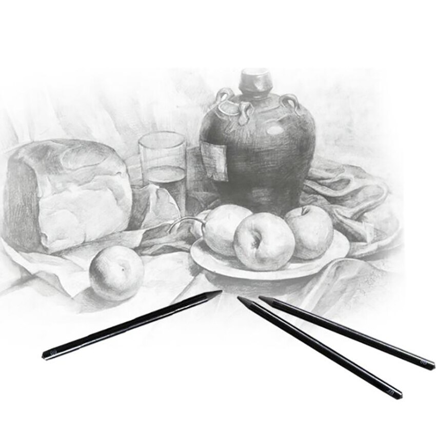 6 sztuk/zestaw profesjonalne ołówki węglowe zestaw robić rysowania 2B/4B/6B/8B/2H/HB artysta węgiel ołówki robić rysowania, szkicowanie, cieniowanie