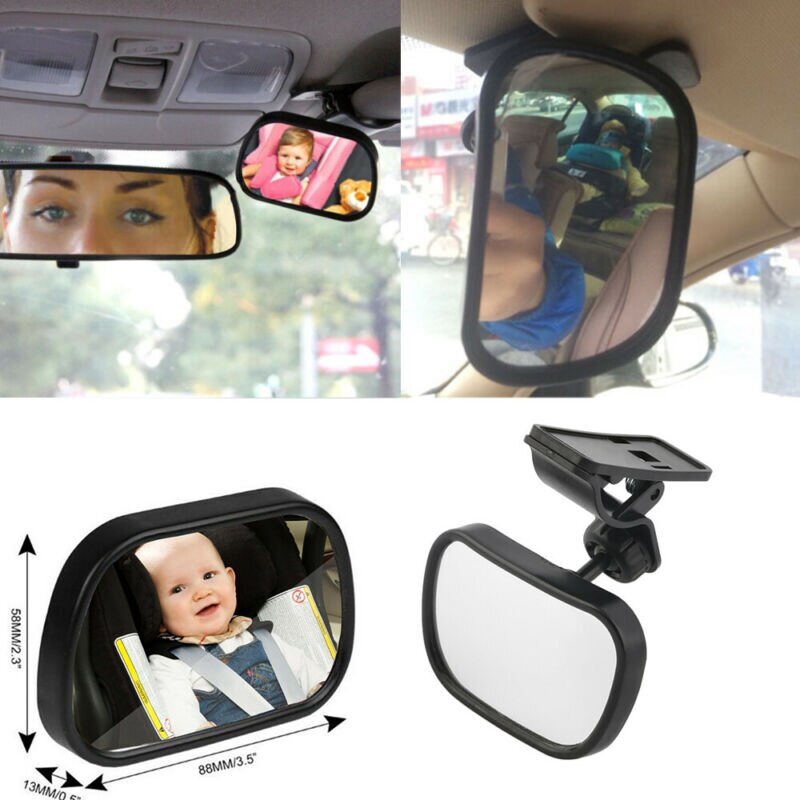 Universal bilspegel bakåtvänd spädbarn småbarn i baksäte säkra säkerhetstillbehör bil interiör baby speglar