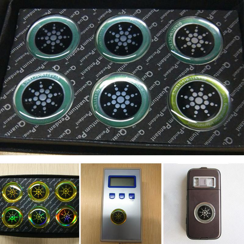 6 pièces/lot autocollant téléphone Anti Radiation économie d'énergie support Anion énergie ronde pour téléphones IPAD tablettes