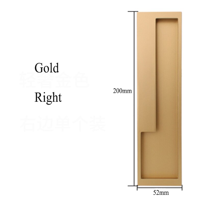 15.75" Black/Gray/Embedded Stealth Door Handle Slotted Drawer cupboard wardrobe hidden door handles sliding door pull: A-0167-R