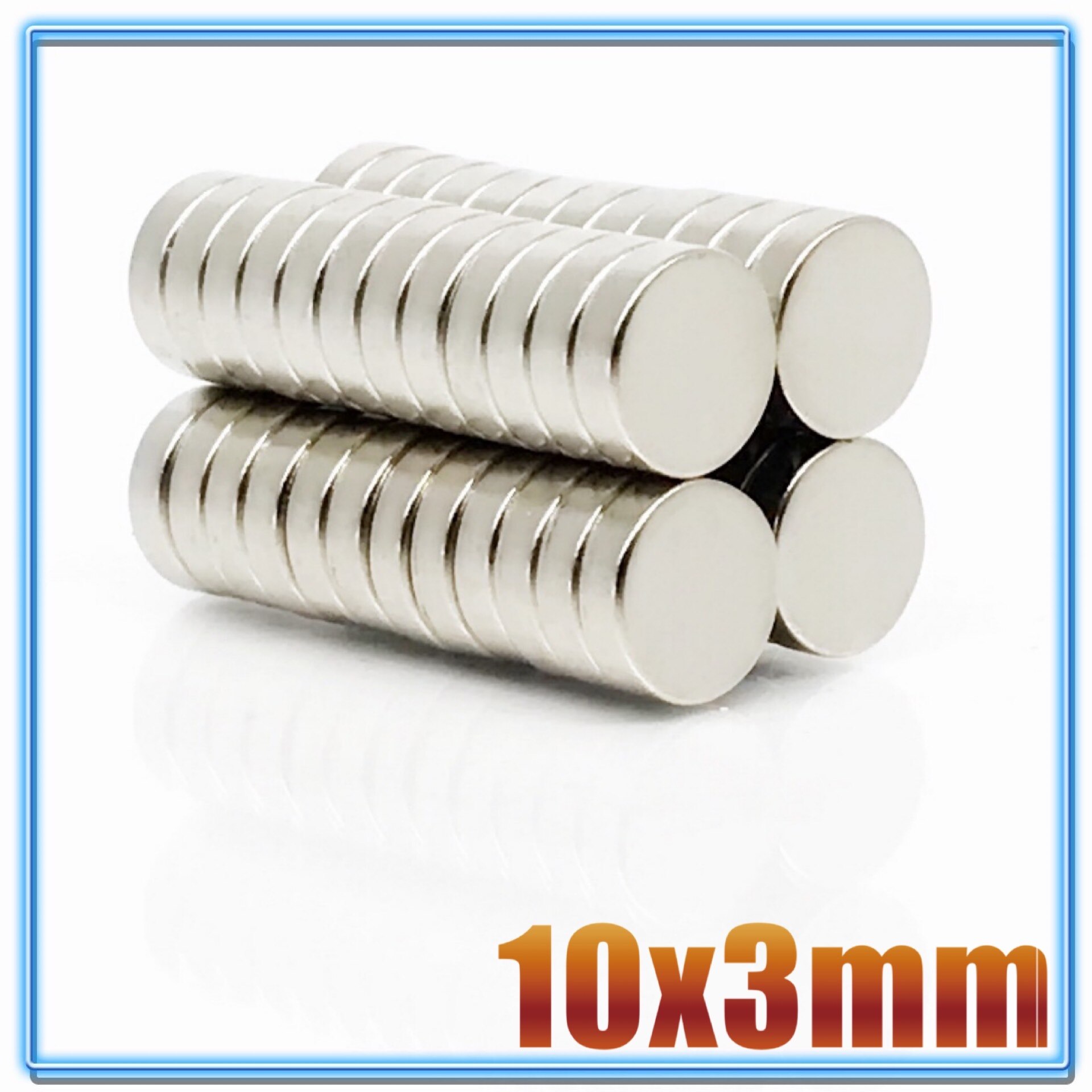 100Pcs Round Magnet 10x1 10x2 10x3 10x4 10x5 10X8 10x10 mm Neodymium Magnet Permanent NdFeB Super Strong Powerful Magnets 10X1.5: 10x3(100Pcs)
