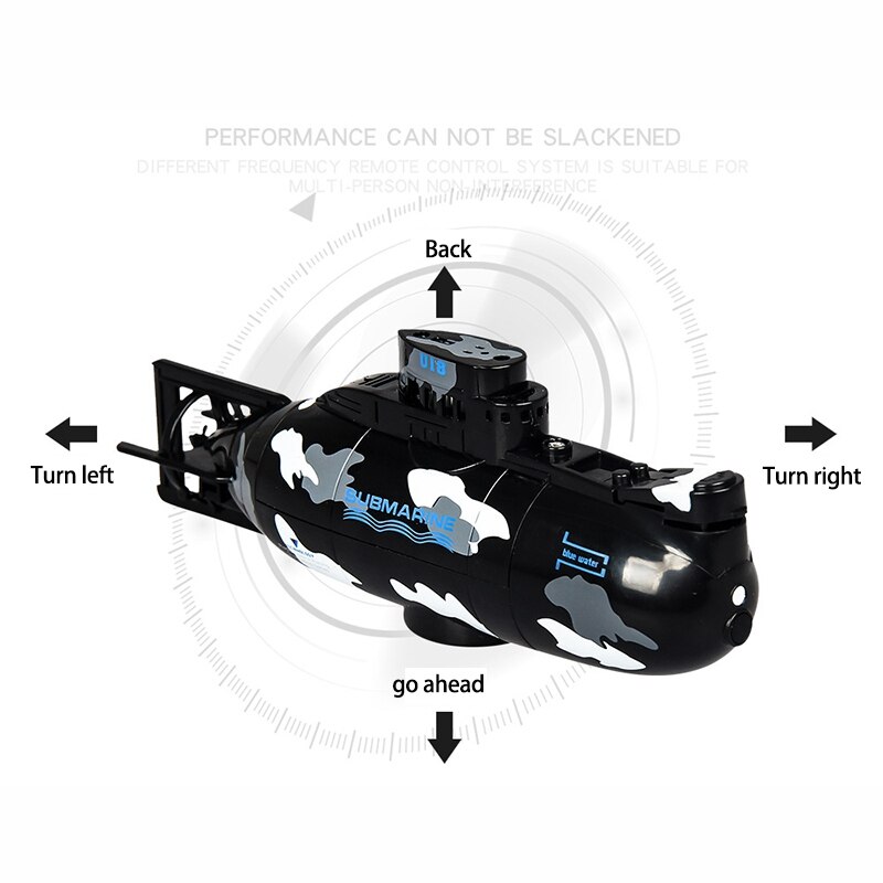 Mini Submarino a Control Remoto, Barco de Juguete Eléctrico de 4 Canales, Modelo de Submarino Nuclear para Niños Mini Submarino a Control Remoto, Barco de Juguete Eléctrico de 4 Canales, Modelo de Submarino Nuclear para Niños