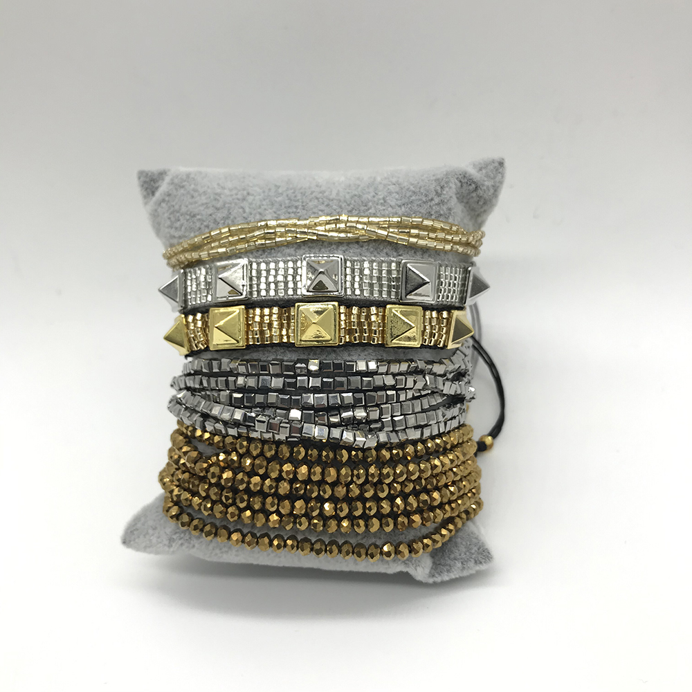Bracciale occhio turco stella blu bracciale MIYUKI bracciale cuore stella cristallo bracciale gioielli fatti a mano nappa: VERMEIL