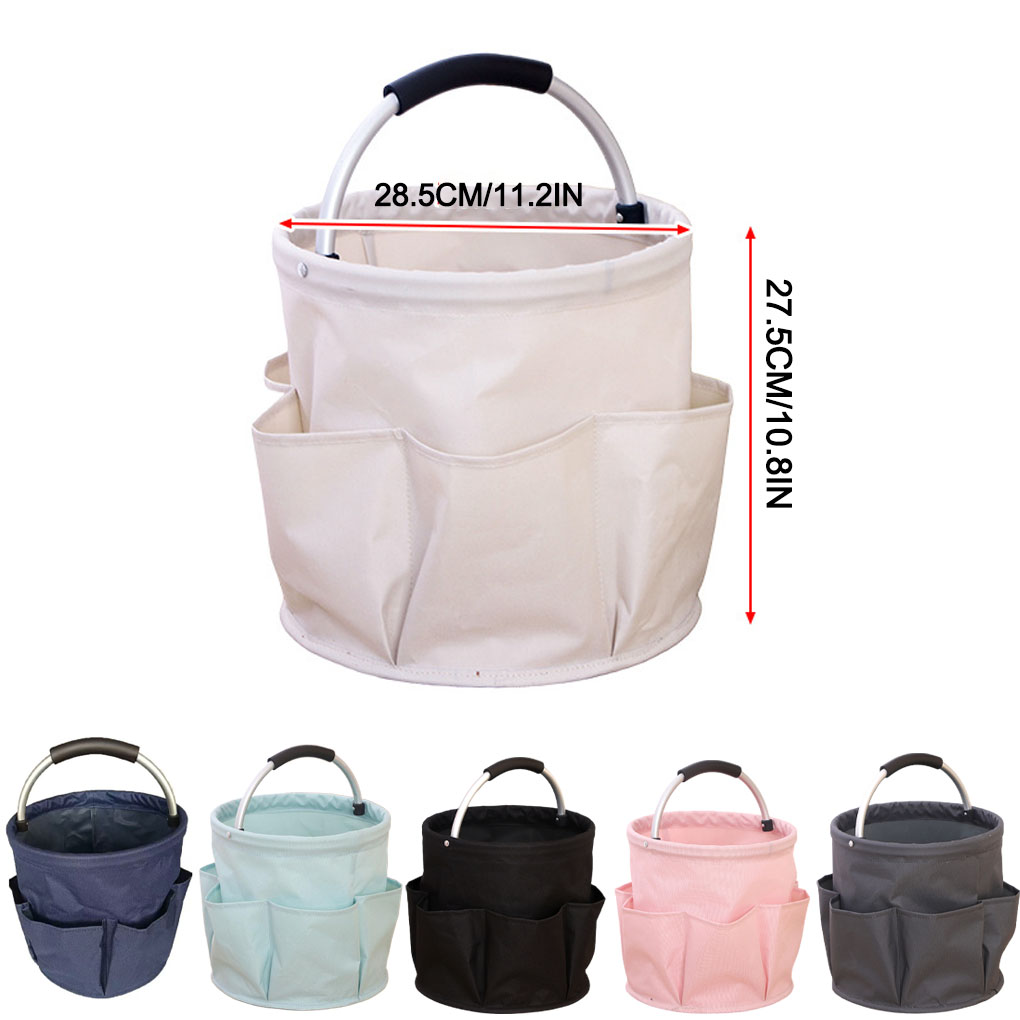 OxfordCloth Opvouwbare mand Picknicktas Wasmand Outdoor schoonmaakcaddy met handvat Reinigingstas