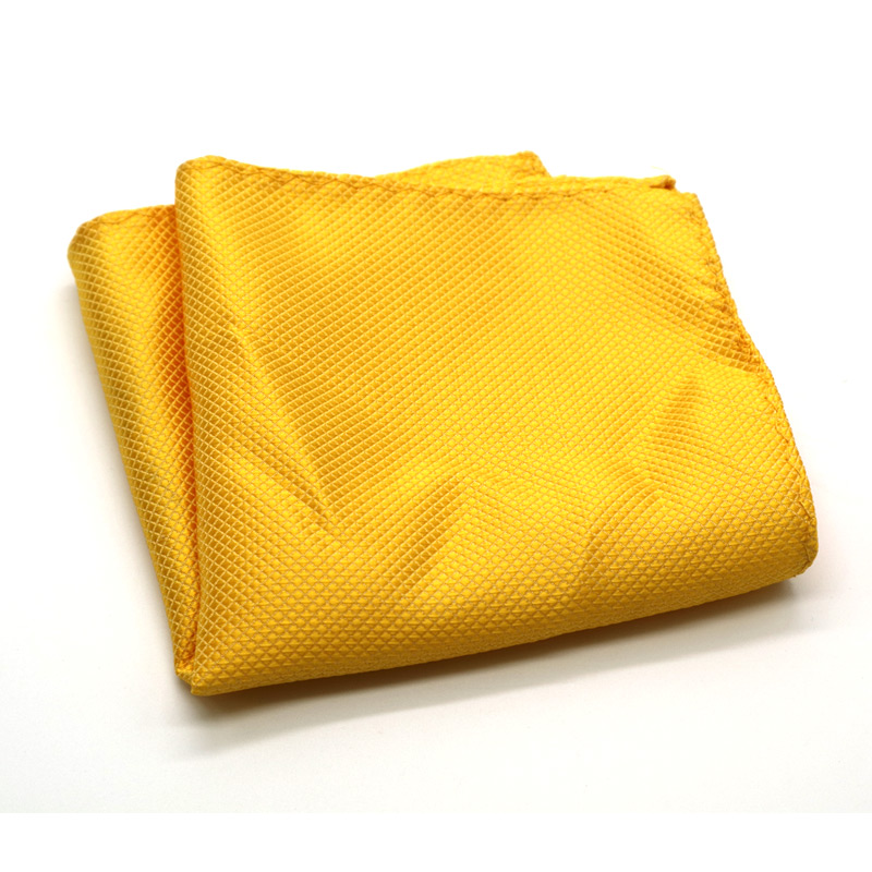 Luxe Heren Zakdoek Plaid Effen Kleur Zakdoeken Polyester Hanky Business Pochet Borst Handdoek 21*21CM