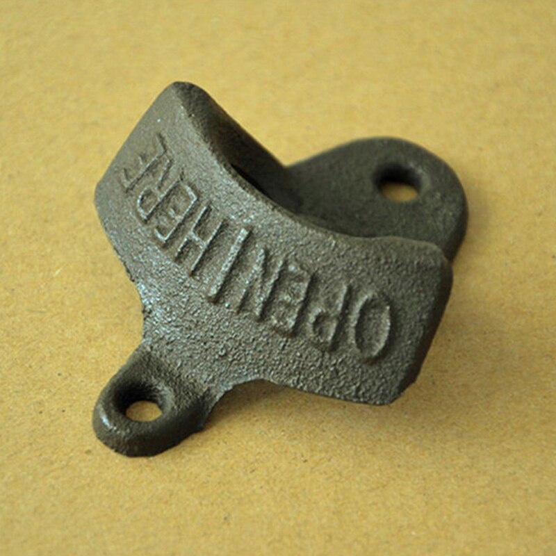 1 pc stary rustykalny żelazny otwieracz piwa butelka otwieracz ścienny wiszący antyczny styl rdzy bar pub piwa butelka kuchnia przydatne narzędzie