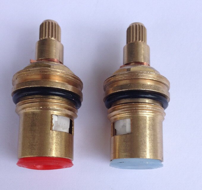 2 PCS 18mm Brass Replacement Ceramic Disc Tap Valves Cartridges innards Cold SPARES Kitchen Basin Bathroom Accessory mba501