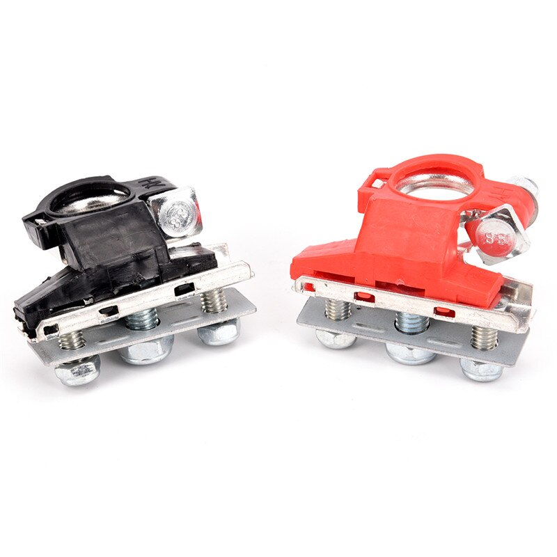 Conector de Terminal de batería de coche, par de baterías de 12V de liberación rápida para batería, abrazaderas